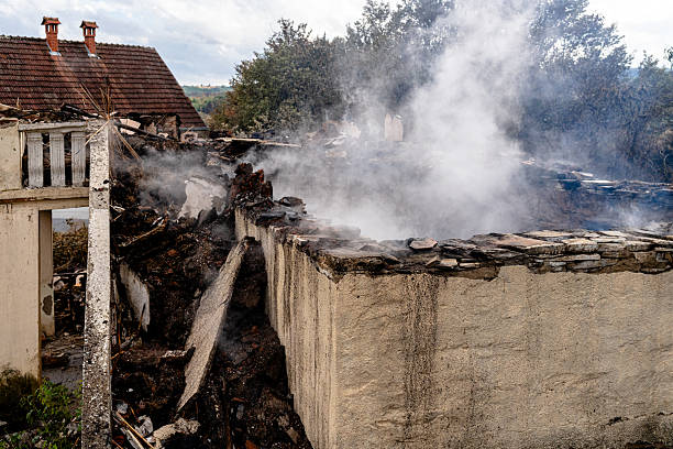 Professional Emergency Fire Cleanup technician working in Sandy Spring, MD